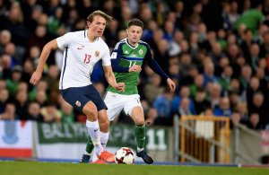 VM-kvalifiseringNord-Irland - Norge Sander Berge , Norge