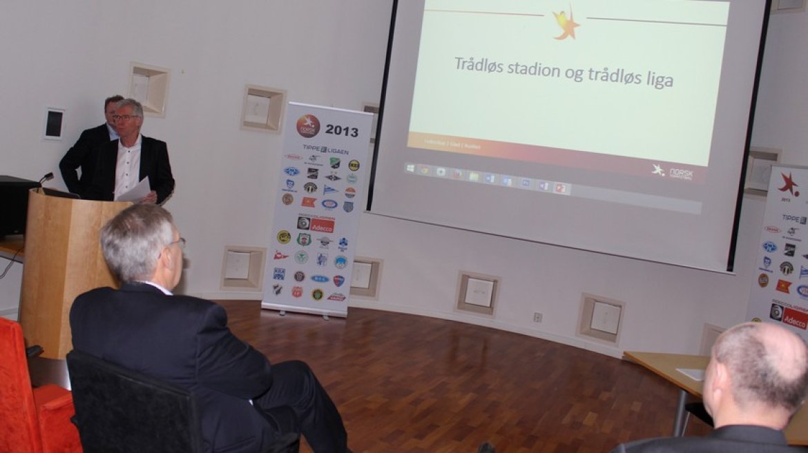 Pressekonferanse trådløs stadion