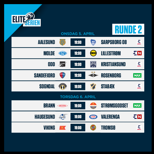 Eliteserien runde 2