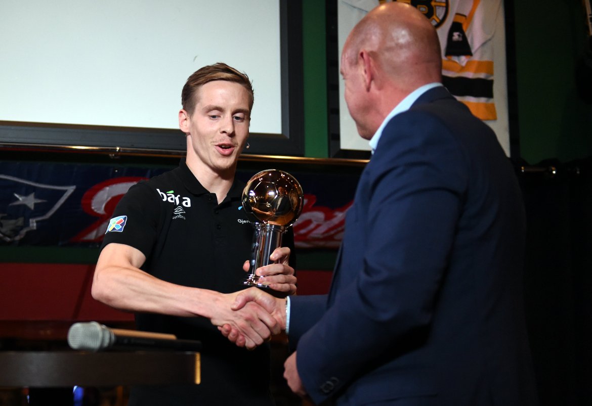 Stefan Johansen - vinneren av Gullballen 2014. Foto: Digitalsport